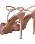 Prada Elegant Pink Stiletto Heel Sandals