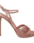 Prada Elegant Pink Stiletto Heel Sandals