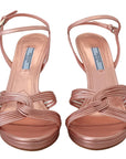 Prada Elegant Pink Stiletto Heel Sandals