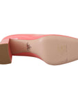 Prada Elegant Square Toe Pink Heels