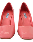 Prada Elegant Square Toe Pink Heels