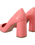 Prada Elegant Square Toe Pink Heels