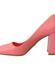 Prada Elegant Square Toe Pink Heels