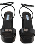 Prada Elevate Your Elegance with Glossy Black Heels
