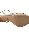 Prada Elegant Gold Stiletto Heel Sandals