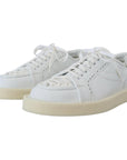 Dolce & Gabbana Elegant White Low Top Oxford Sneakers