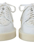 Dolce & Gabbana Elegant White Low Top Oxford Sneakers