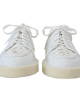 Dolce & Gabbana Elegant White Low Top Oxford Sneakers