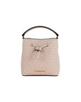 Michael Kors Suri Small Dark Powder Blush Signature PVC Bucket Crossbody Handbag