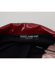 Dolce & Gabbana Maroon Floral Luxe Jacket