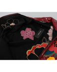 Dolce & Gabbana Maroon Floral Luxe Jacket