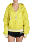 Dolce & Gabbana Elegant Yellow Hooded Jacket
