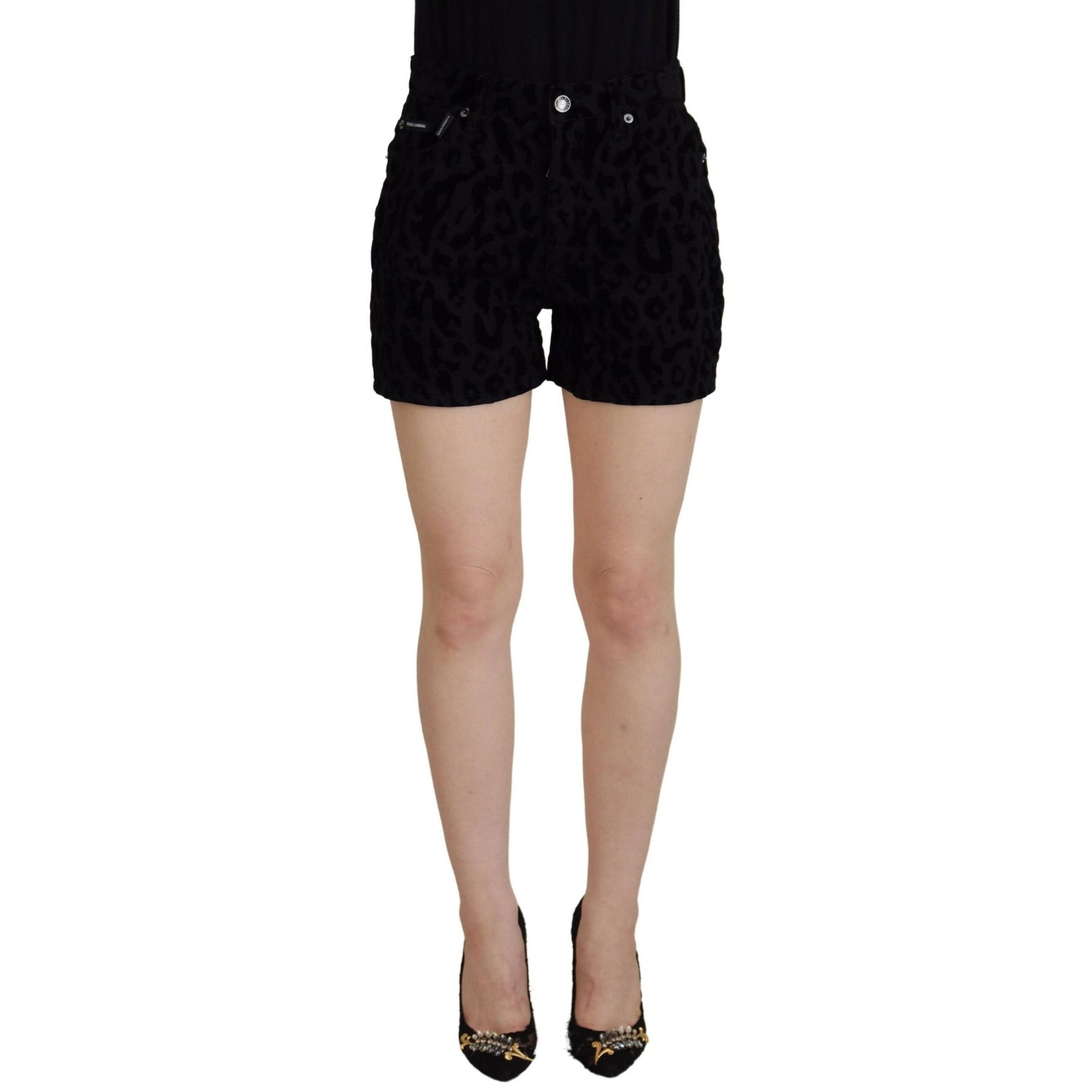 Dolce & Gabbana Chic Mid Waist Hot Pants Shorts