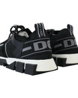 Dolce & Gabbana Chic Sorrento Slip-On Sneakers in Monochrome