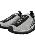 Dolce & Gabbana Sparkling Silver Rhinestone Sneakers