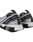 Dolce & Gabbana Sparkling Silver Rhinestone Sneakers