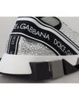 Dolce & Gabbana Sparkling Silver Rhinestone Sneakers