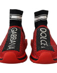 Dolce & Gabbana Exquisite Red Sorrento Slip-On Sneakers