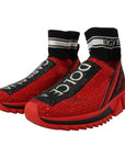 Dolce & Gabbana Exquisite Red Sorrento Slip-On Sneakers