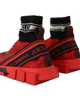 Dolce & Gabbana Exquisite Red Sorrento Slip-On Sneakers