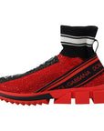 Dolce & Gabbana Exquisite Red Sorrento Slip-On Sneakers