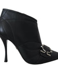 Dolce & Gabbana Elegant Black Quilted Leather Booties