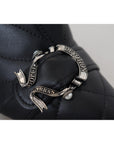 Dolce & Gabbana Elegant Black Quilted Leather Booties