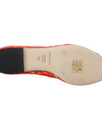 Dolce & Gabbana Elegant Lace Vally Flats in Coral Red