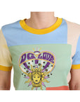 Dolce & Gabbana Patchwork Print Cotton Crewneck Tee