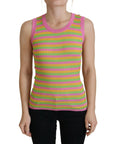 Dolce & Gabbana Elegant Silk Sleeveless Tank Top Vest