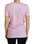 Dolce & Gabbana Exclusive Striped Love Affair Cotton Tee