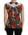 Dolce & Gabbana Chic Floral Print Tank Top Vest