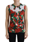 Dolce & Gabbana Chic Floral Print Tank Top Vest