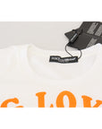 Dolce & Gabbana Elegant White Crew Neck Tee with Colorful Print