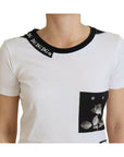 Dolce & Gabbana Chic Monochrome 'Here and Now' Cotton Tee