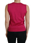 Dolce & Gabbana Chic Pink Silk Sleeveless Tank Top Vest
