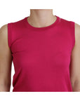 Dolce & Gabbana Chic Pink Silk Sleeveless Tank Top Vest