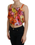 Dolce & Gabbana Floral Elegance Sleeveless Cropped Top