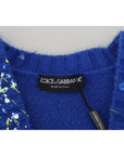 Dolce & Gabbana Elegant Multicolor Splash Mohair Cardigan