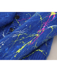 Dolce & Gabbana Elegant Multicolor Splash Mohair Cardigan