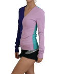 Dolce & Gabbana Chic Multicolor V-Neck Pullover Sweater