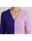 Dolce & Gabbana Chic Multicolor V-Neck Pullover Sweater