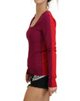 Dolce & Gabbana Multicolor Square Neck Pullover Sweater