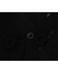 Dolce & Gabbana Elegant Black Floral Lace Cardigan Sweater
