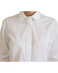 Dolce & Gabbana Elegant White Cotton Button-Up Top
