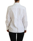 Dolce & Gabbana Elegant White Cotton Button-Up Top