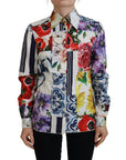 Dolce & Gabbana Elegant Floral Cotton Long Sleeve Top