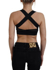 Dolce & Gabbana Elegant Cropped Top with Front Zipper