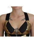 Dolce & Gabbana Elegant Cropped Top with Front Zipper