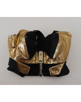 Dolce & Gabbana Elegant Cropped Top with Front Zipper
